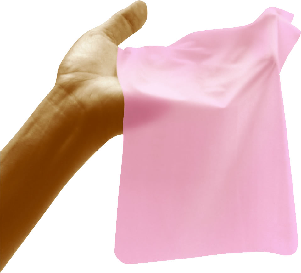 Glyde Dams «STRAWBERRY» 4 pink latex sheets (oral dams) with strawberry scent